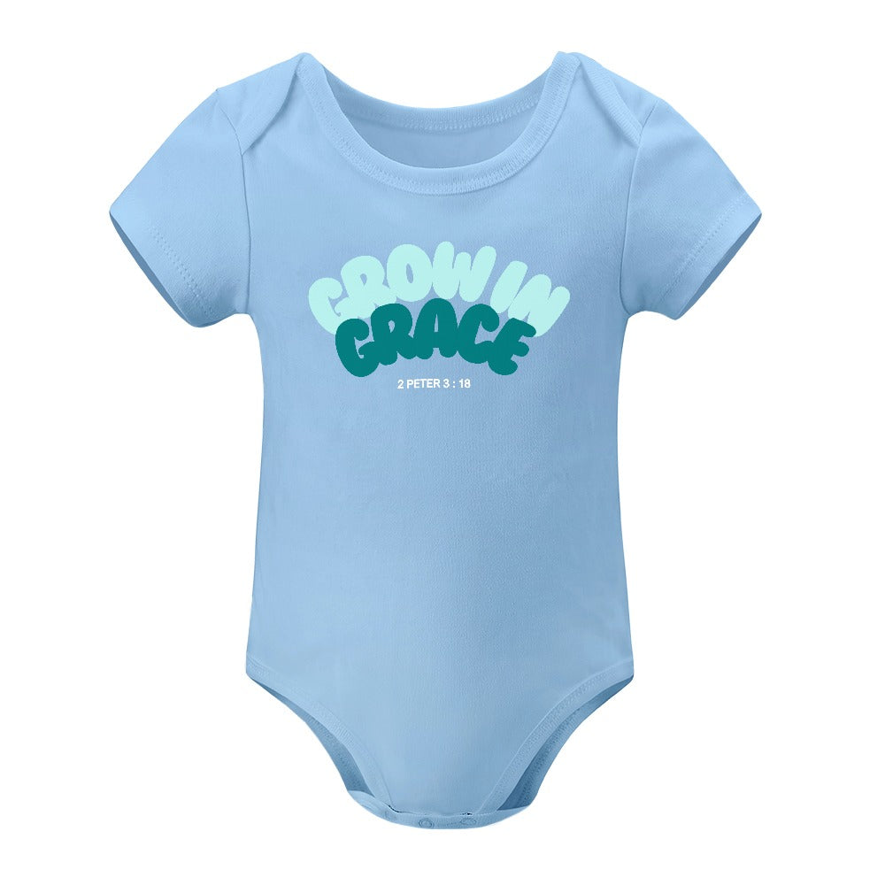 Grow in Grace - Short -Sleeve Baby's Bodysuit