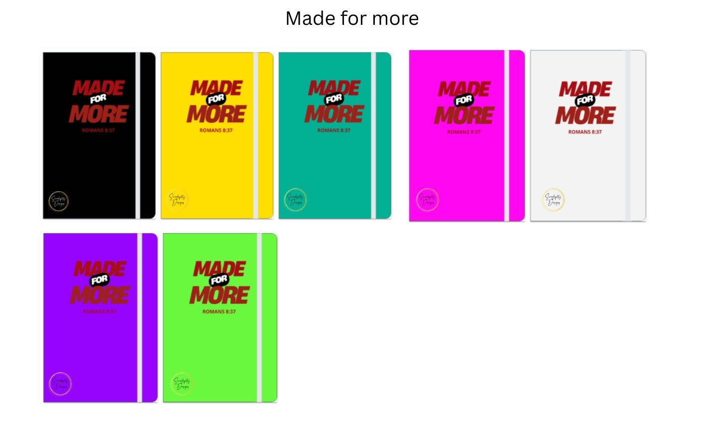 Made for More - A5 Notebook 80 pages Double-Sided