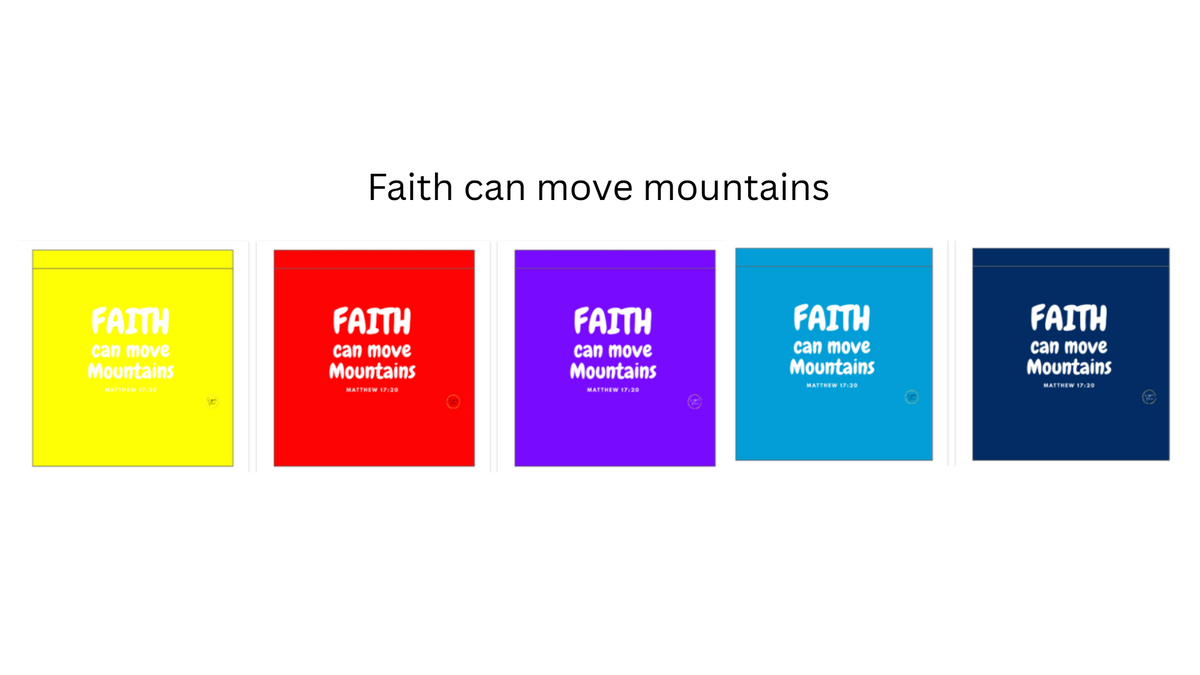 Faith can move Mountains - shopper bag