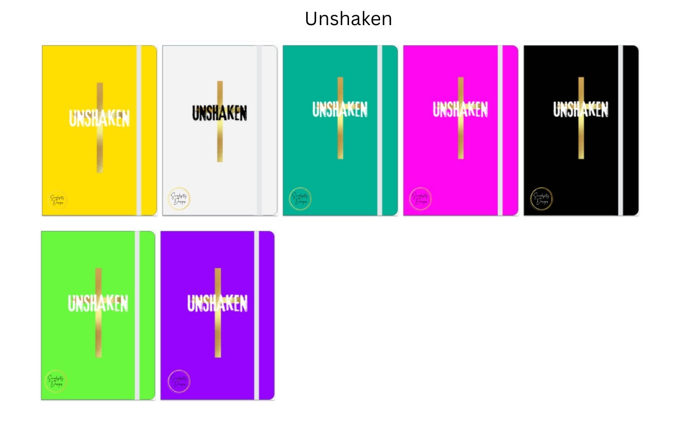 Unshaken - A5 Notebook 80 pages Double-Sided