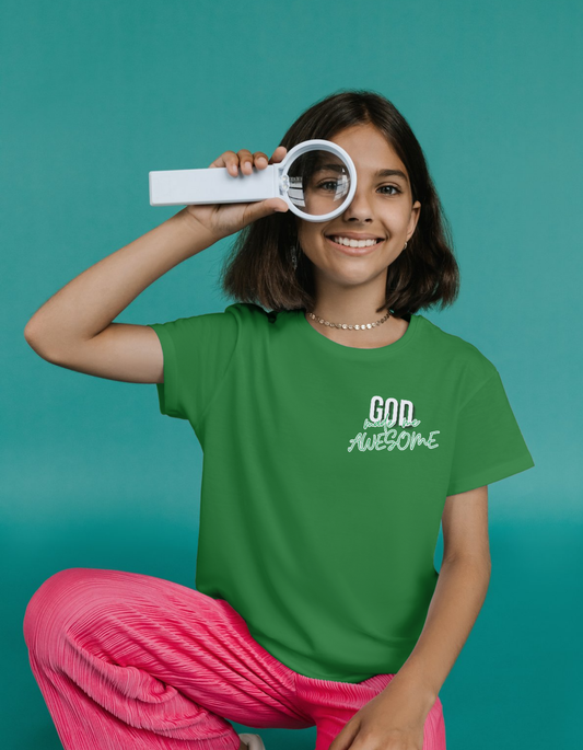 God made me awesome - Children's Crew Neck