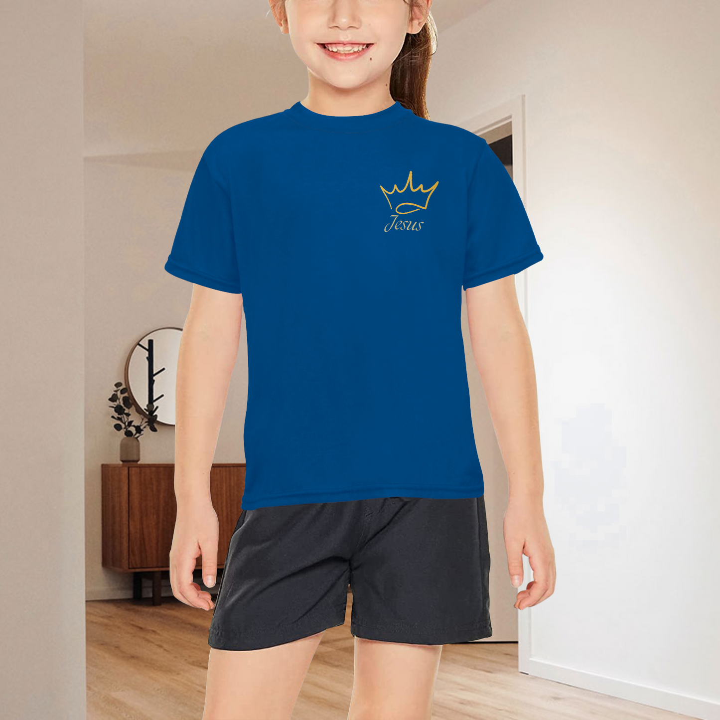 Jesus (Crown) - Toddlers Crew Neck