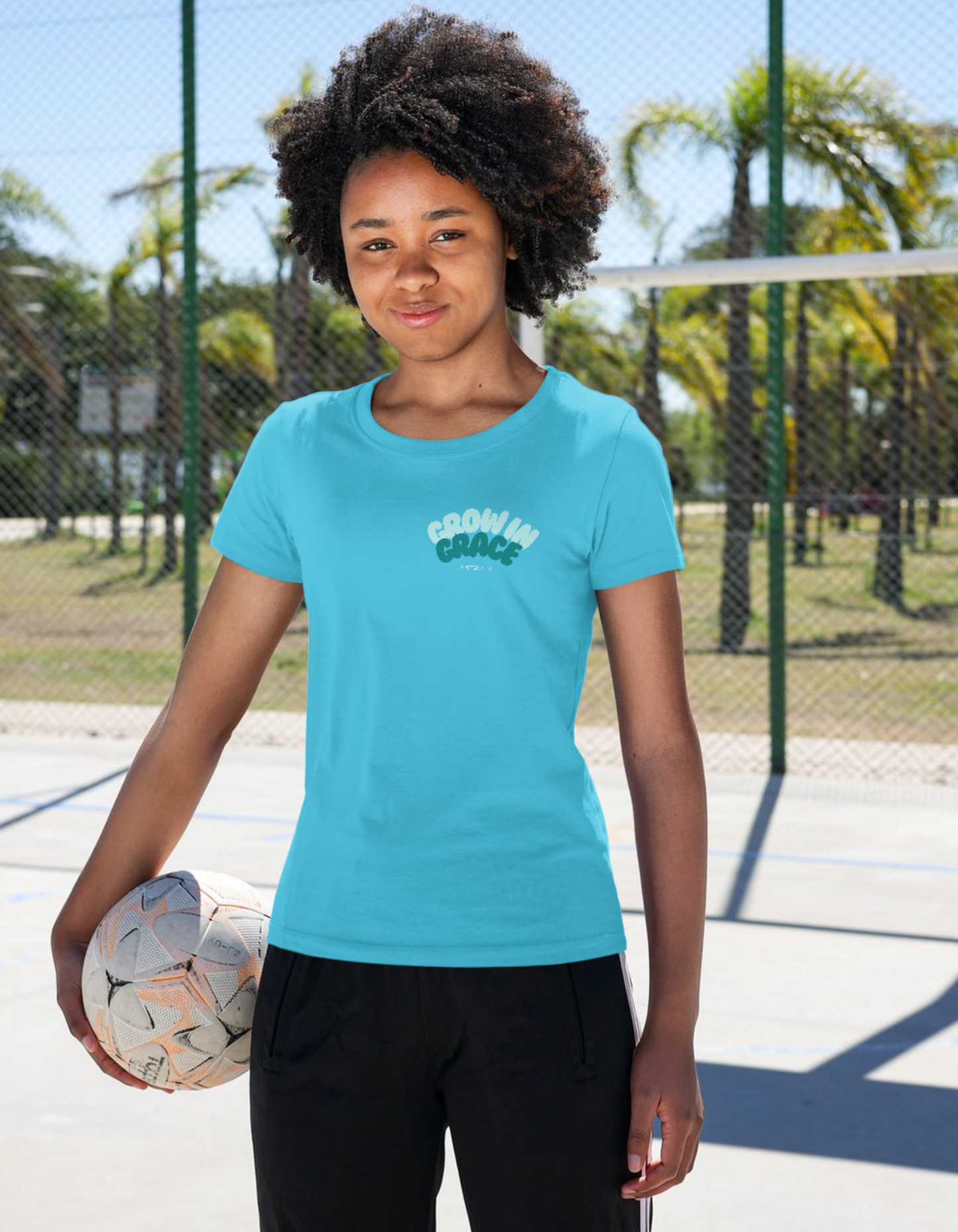 Grow in Grace (Blue) - Children's Crew Neck