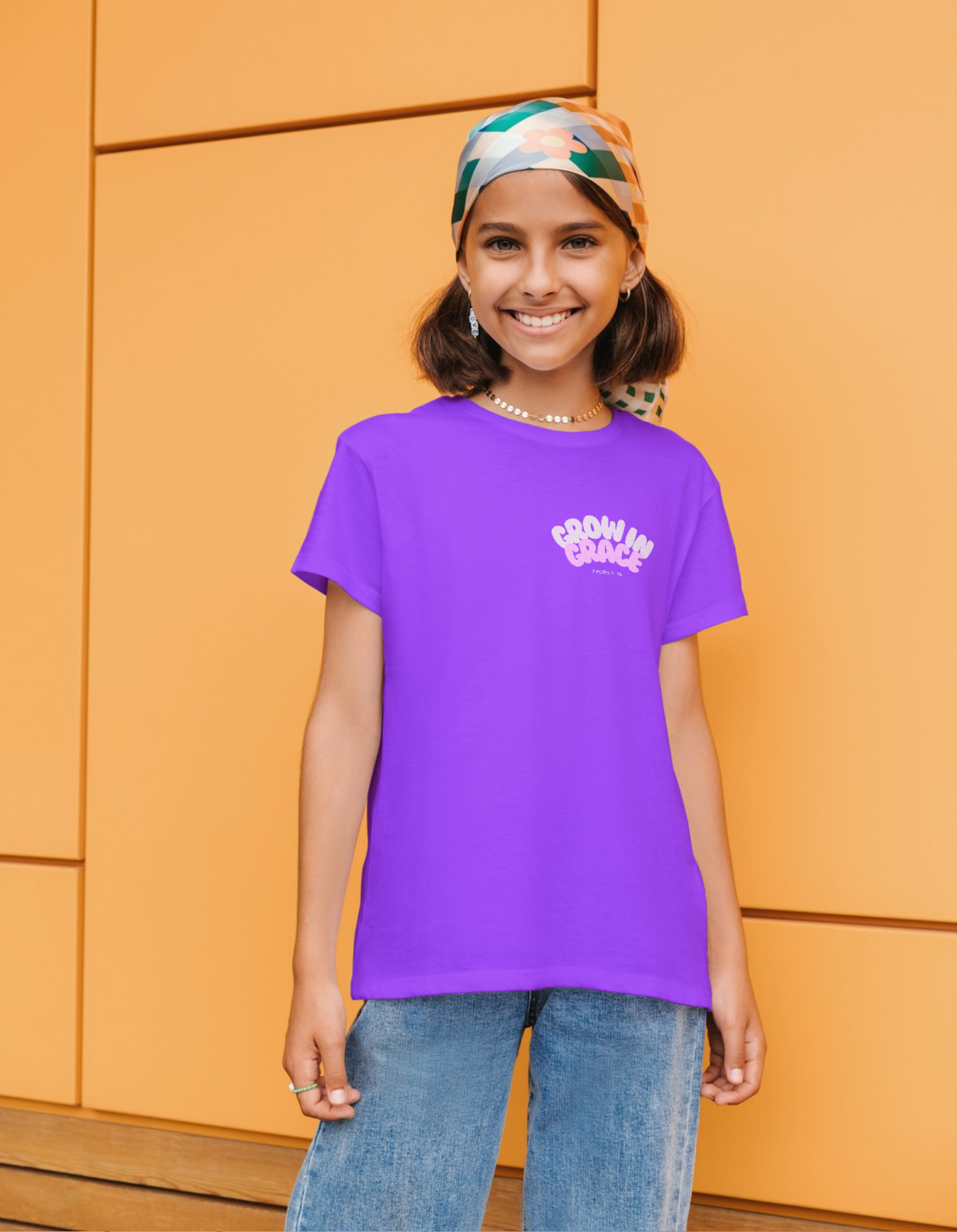 Grow in Grace (Pink)- Children's Crew Neck