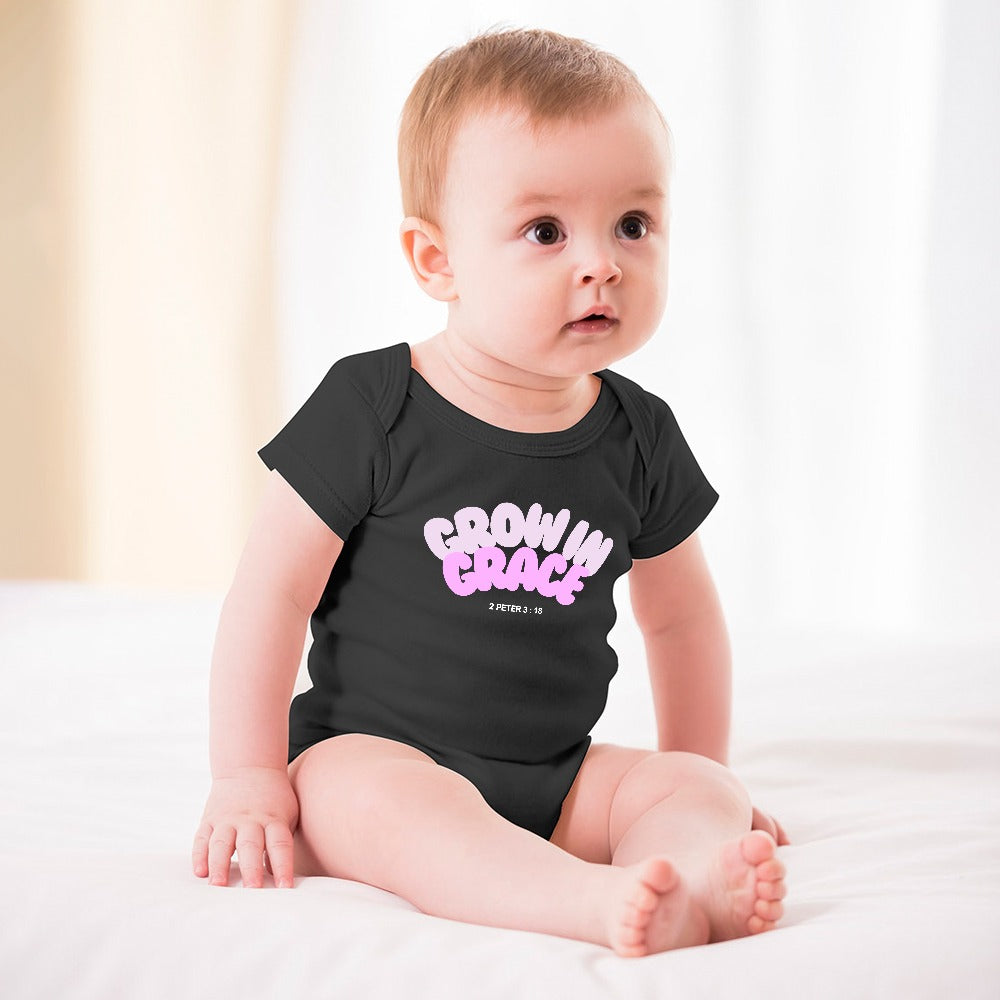 Grow in Grace - Short -Sleeve Baby's Bodysuit