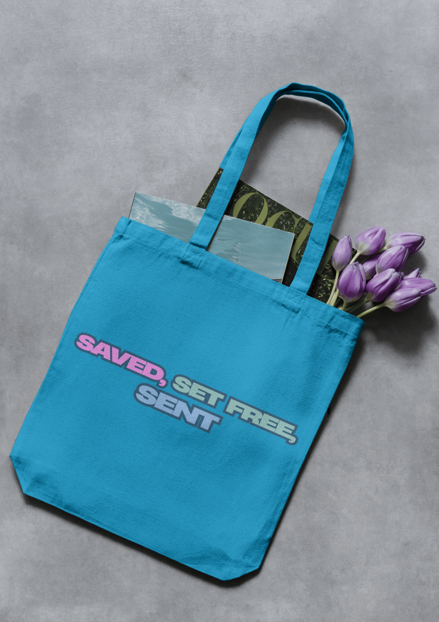 Saved, Set Free, Sent - shopper bag