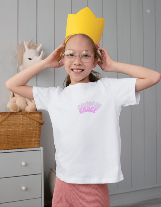 Grow in Grace (Pink)- Children's Crew Neck