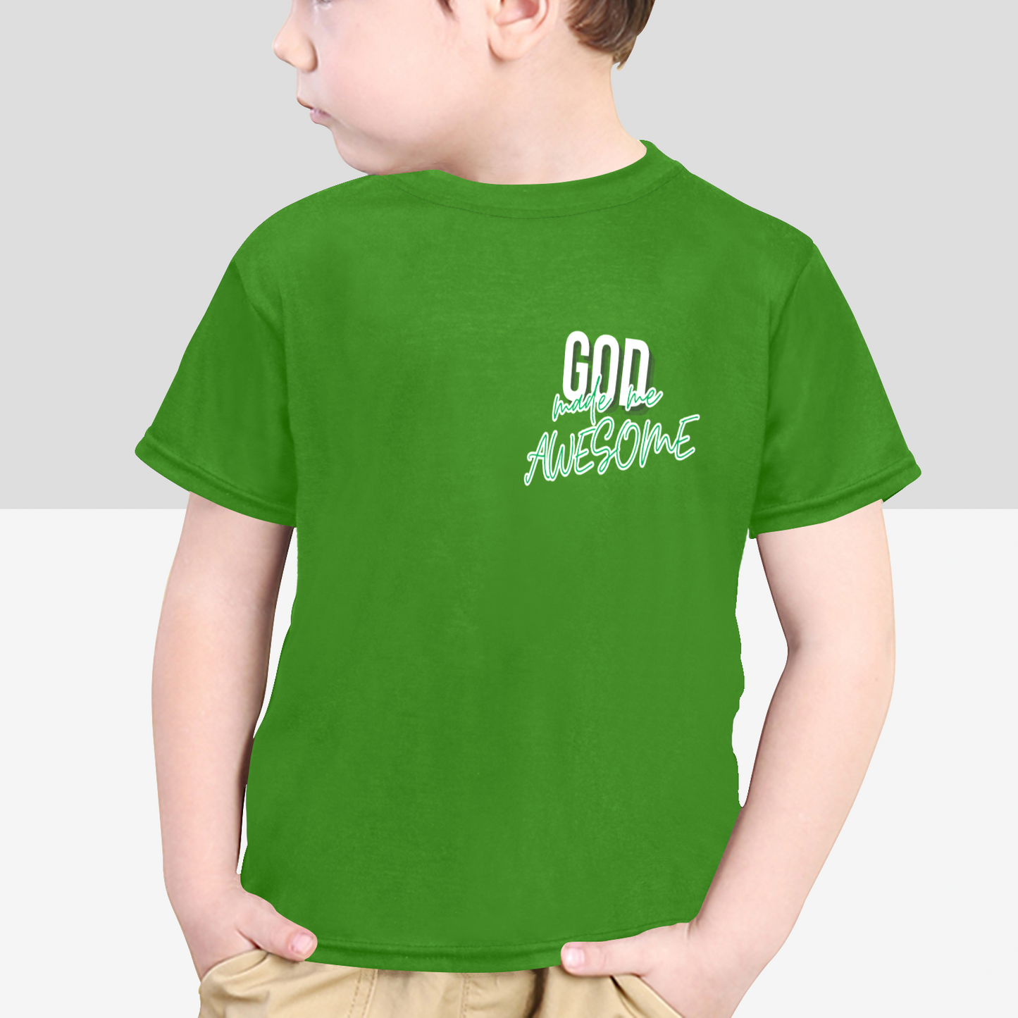 God made me awesome - Toddlers Crew Neck