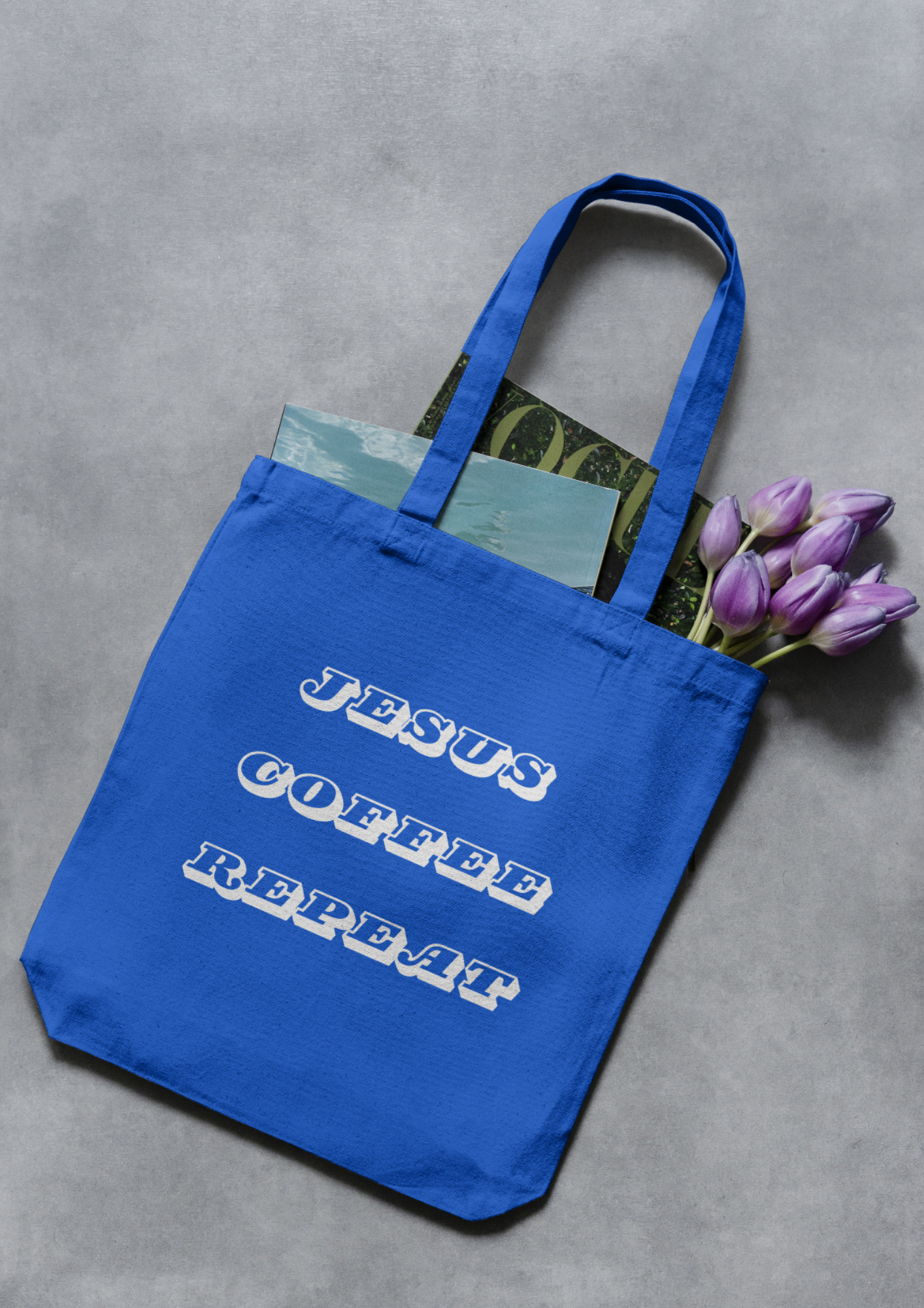 Jesus, Coffee, Repeat - Non-Woven shopper bag