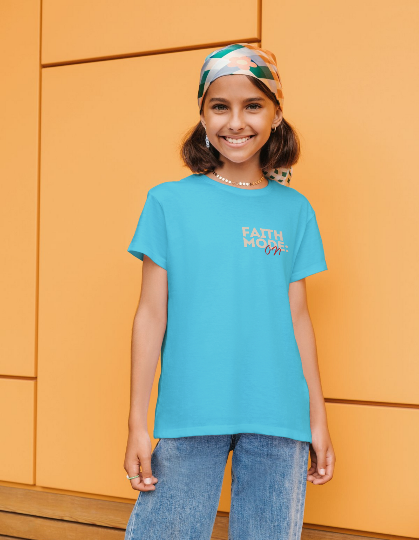 Faith Mode On- Children's Crew Neck