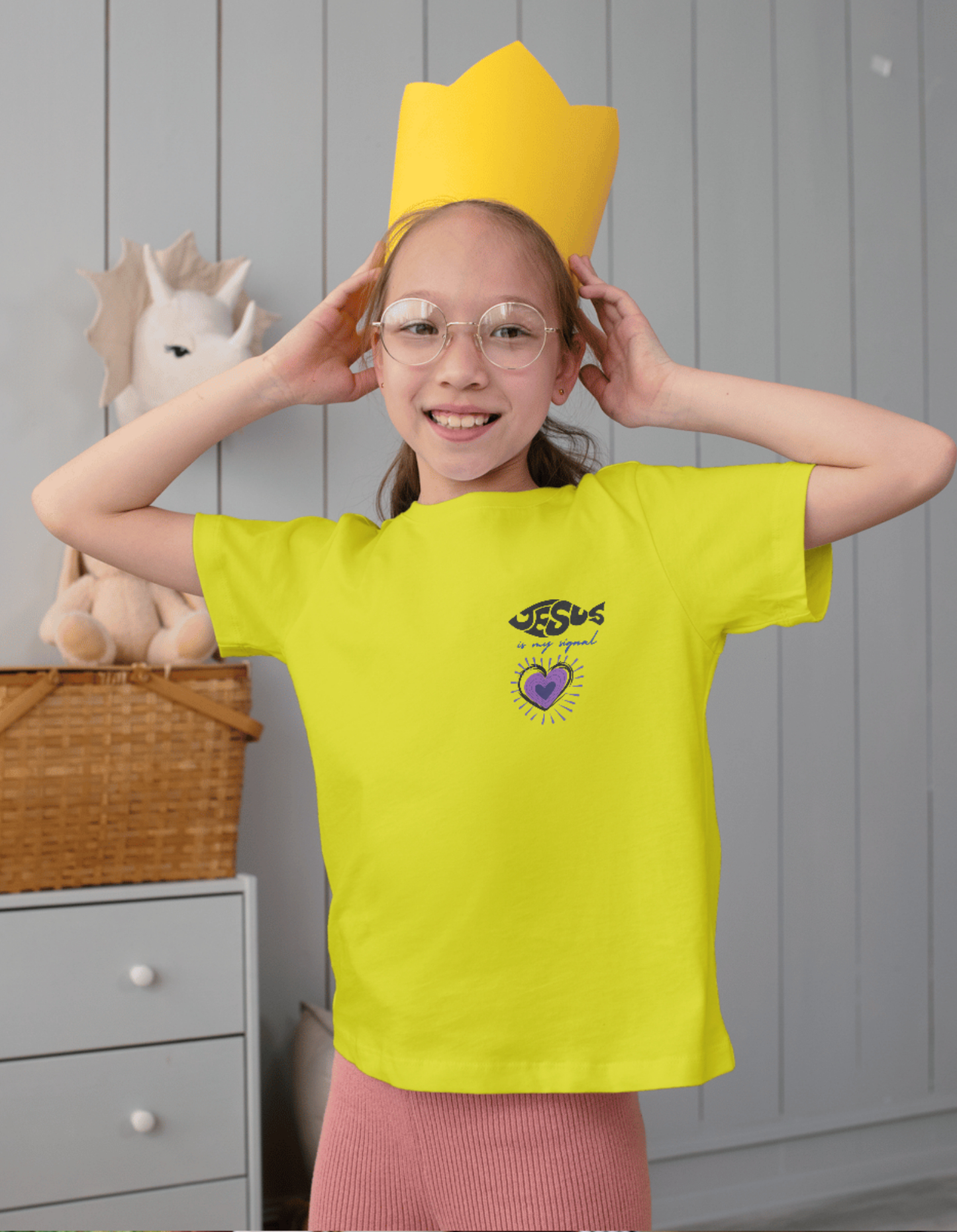 Jesus is my signal - Children's Crew Neck