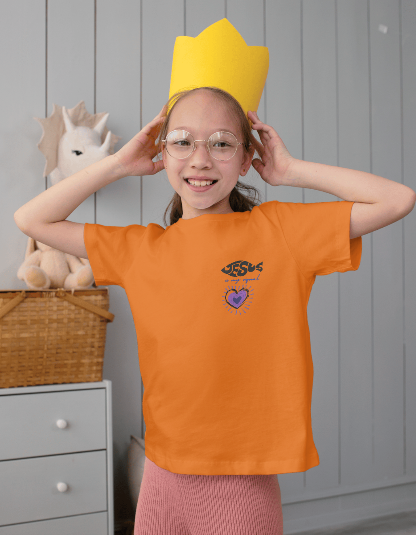 Jesus is my signal - Children's Crew Neck