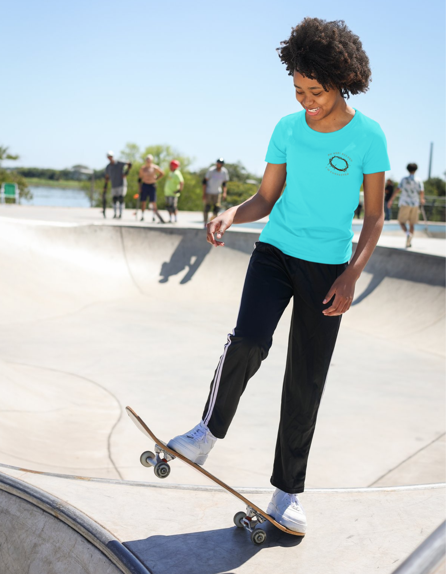 No Wifi Need, I'm Connected - Children's Crew Neck