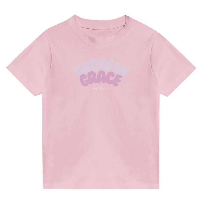 Grow in Grace (Pink) - Toddlers Crew Neck