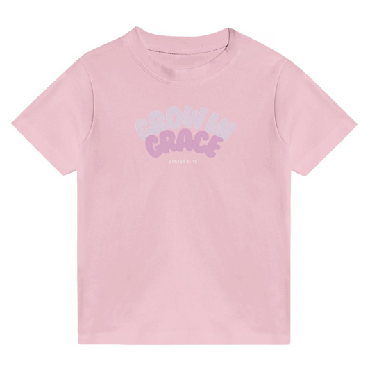 Grow in Grace (Pink) - Toddlers Crew Neck
