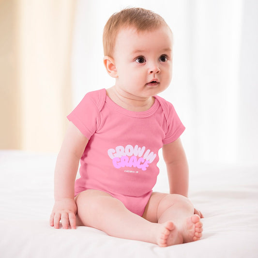 Grow in Grace - Short -Sleeve Baby's Bodysuit