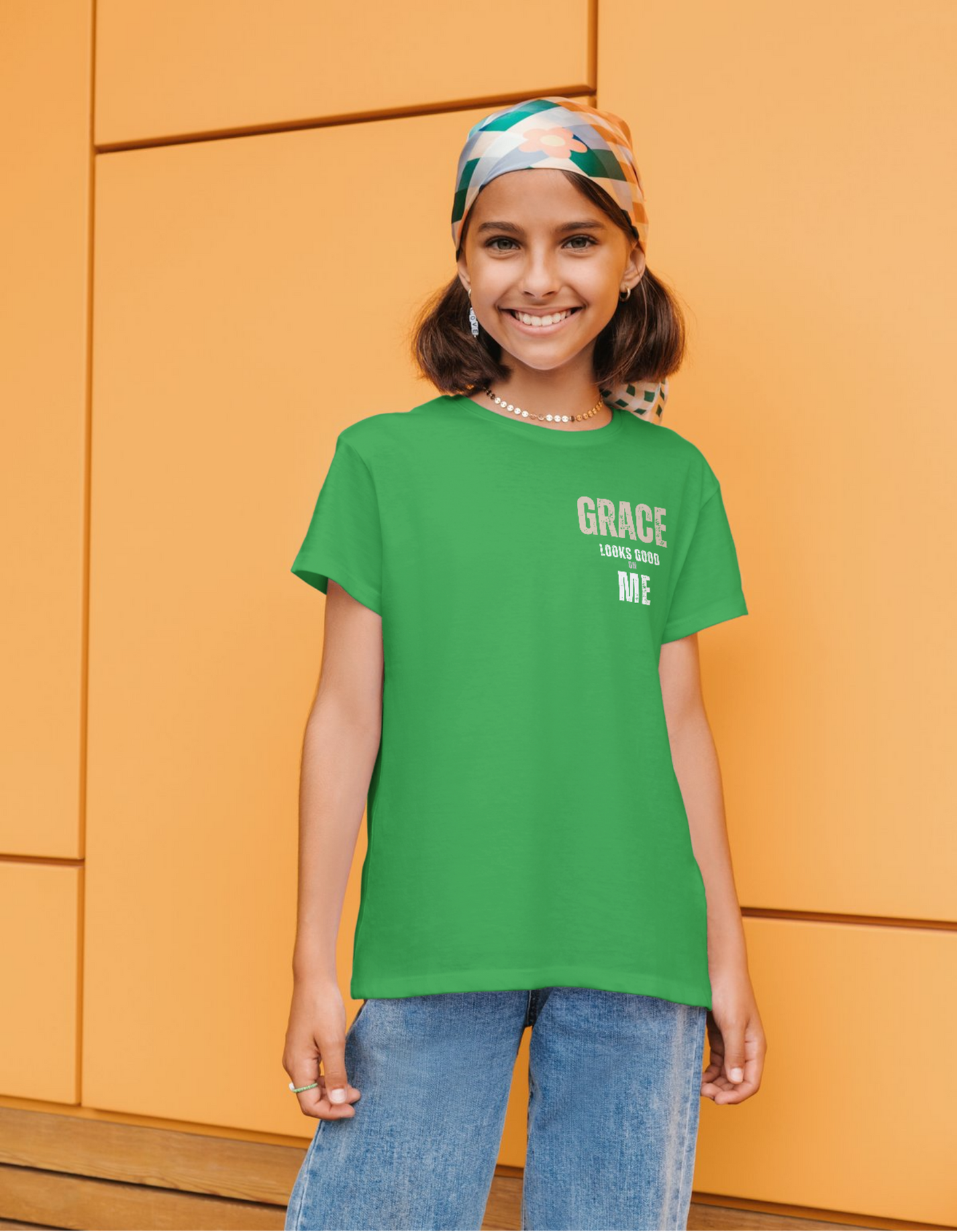 Grace Looks Good on Me -Children's Crew Neck