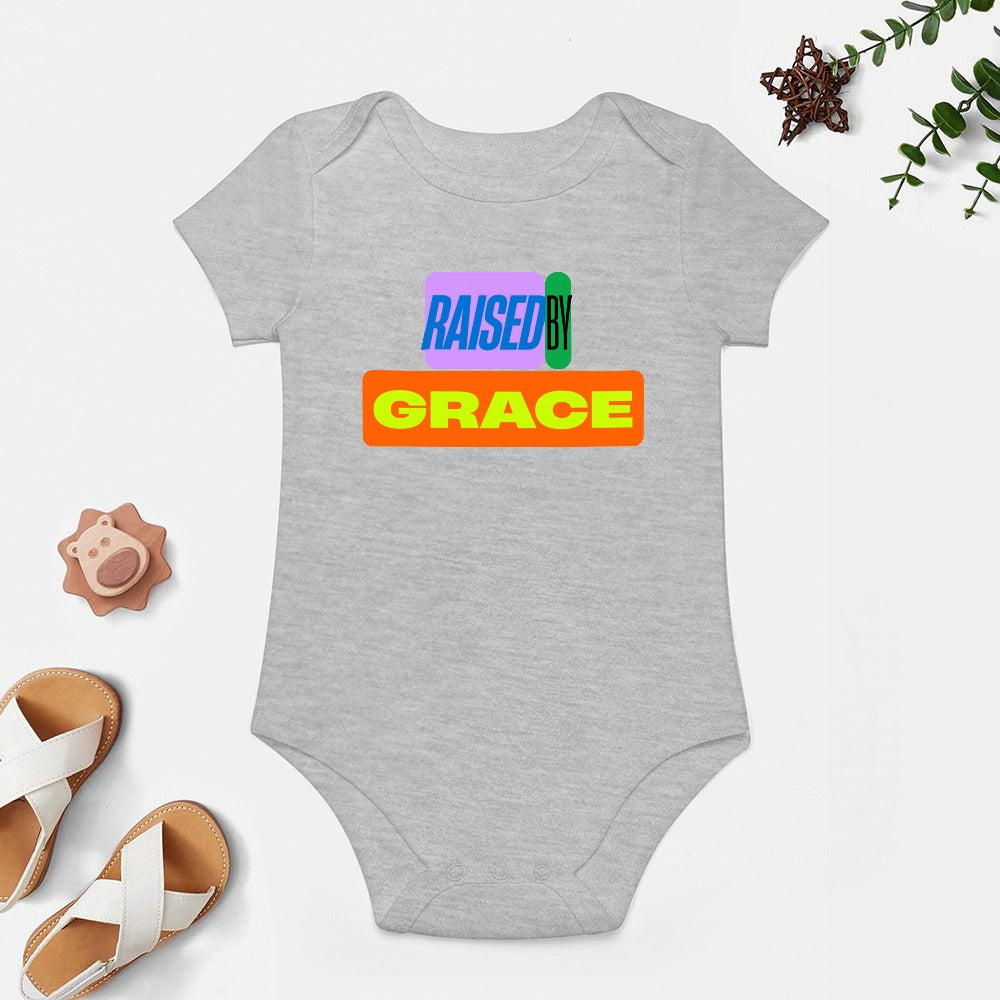 Raised by Grace - Short -Sleeve Baby's Bodysuit