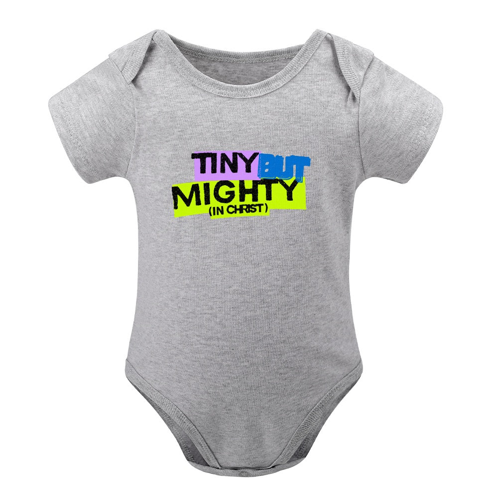 Tiny but mighty - Short -Sleeve Baby's Bodysuit
