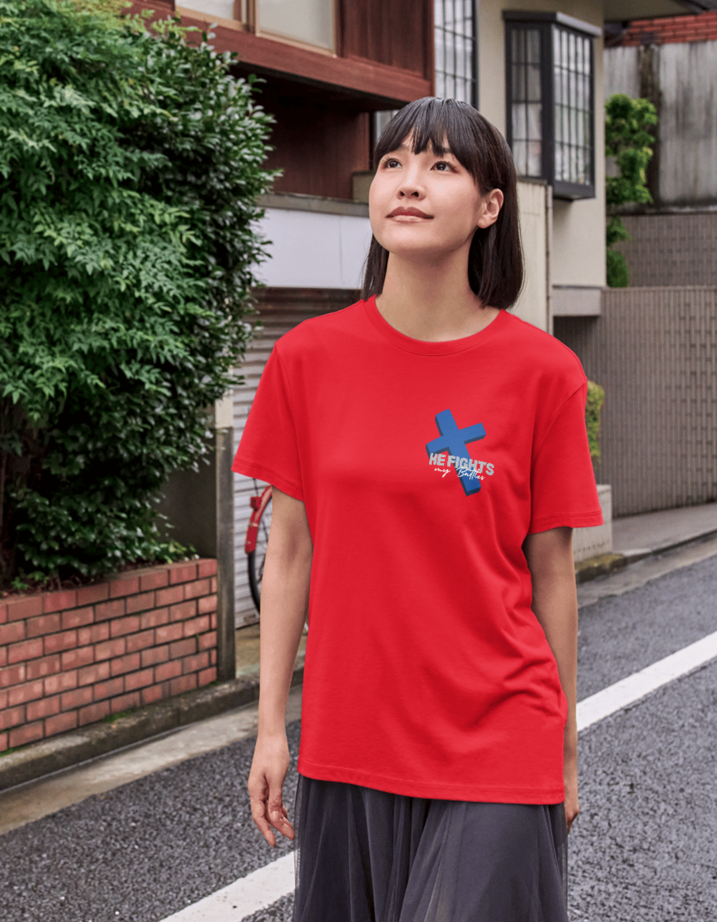 He Fights my Battles - Children's Crew Neck