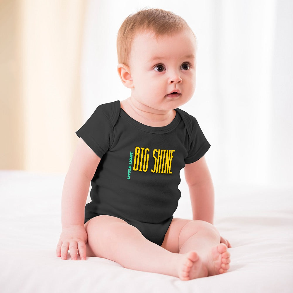 Little light Big Shine - Short -Sleeve Baby's Bodysuit