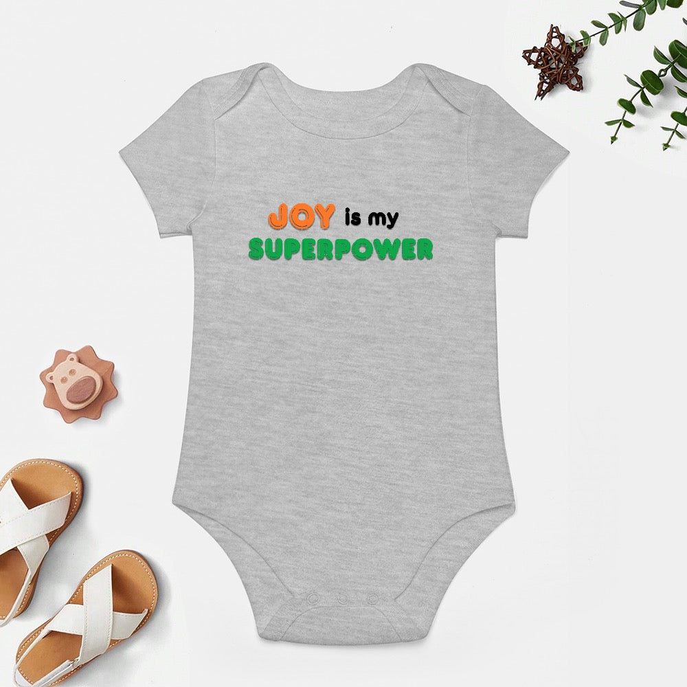 Joy is my superpower - Short -Sleeve Baby's Bodysuit