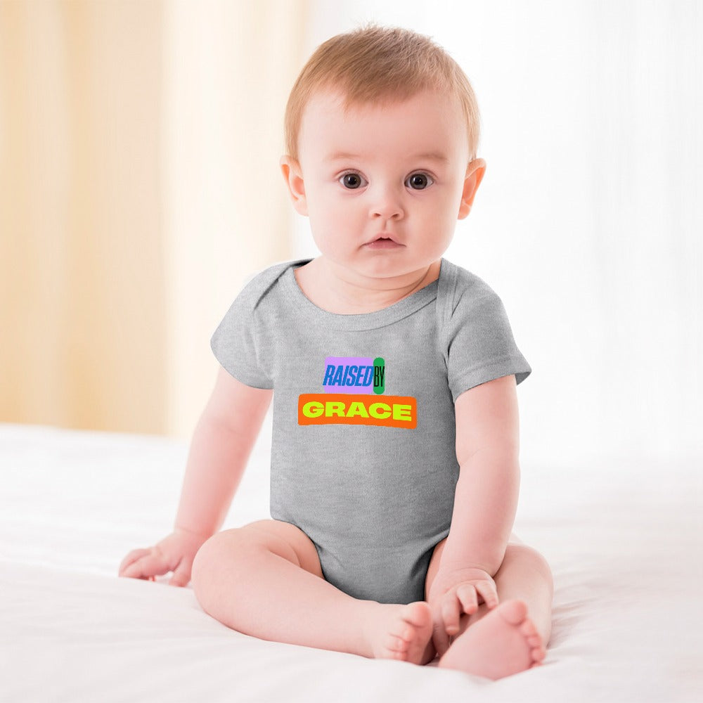 Raised by Grace - Short -Sleeve Baby's Bodysuit