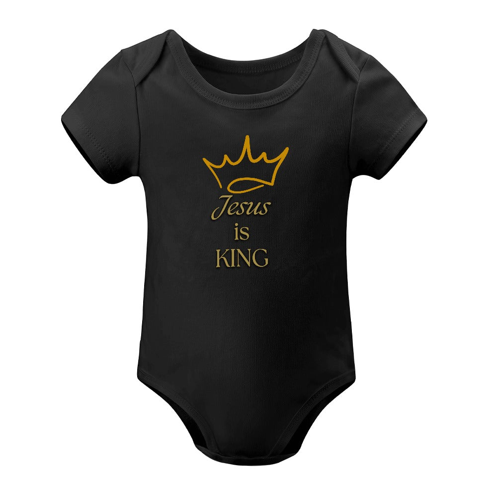Jesus is King - Short -Sleeve Baby's Bodysuit
