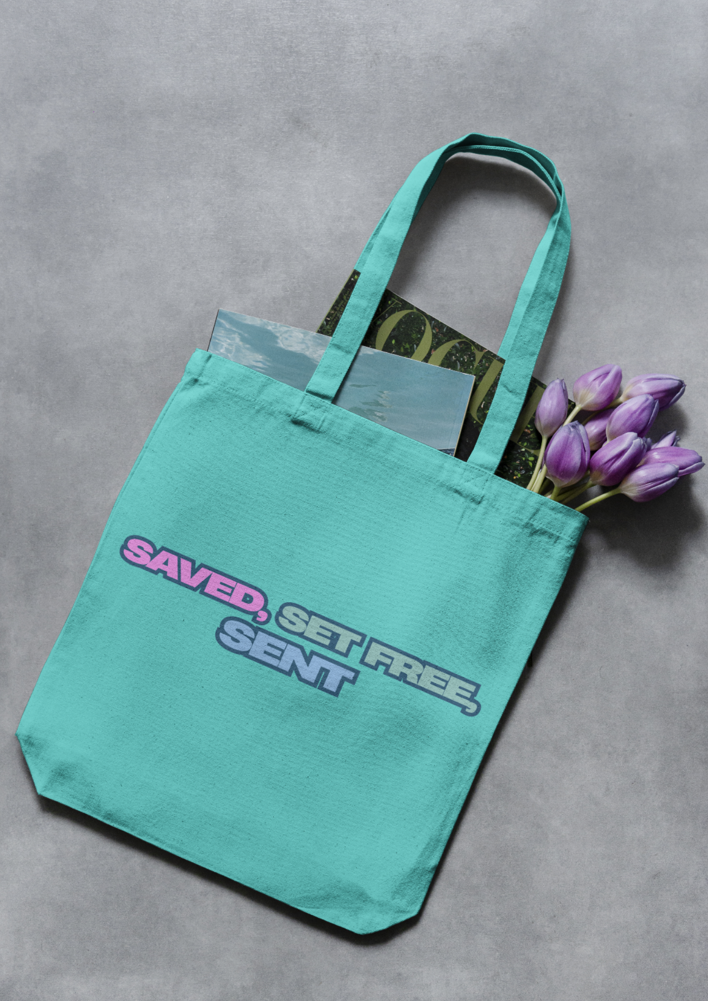 Saved, Set Free, Sent - Non-Woven shopper bag