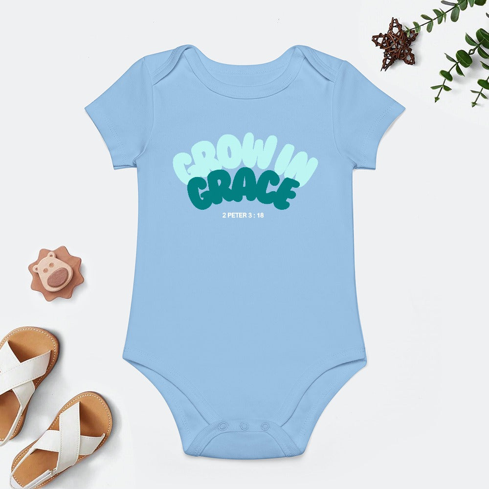 Grow in Grace - Short -Sleeve Baby's Bodysuit