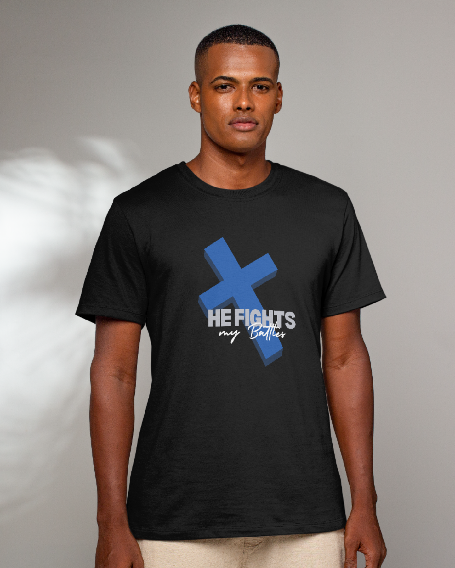 He Fights My Battles - Crew Neck