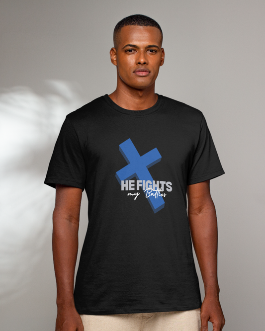 He Fights My Battles - Crew Neck