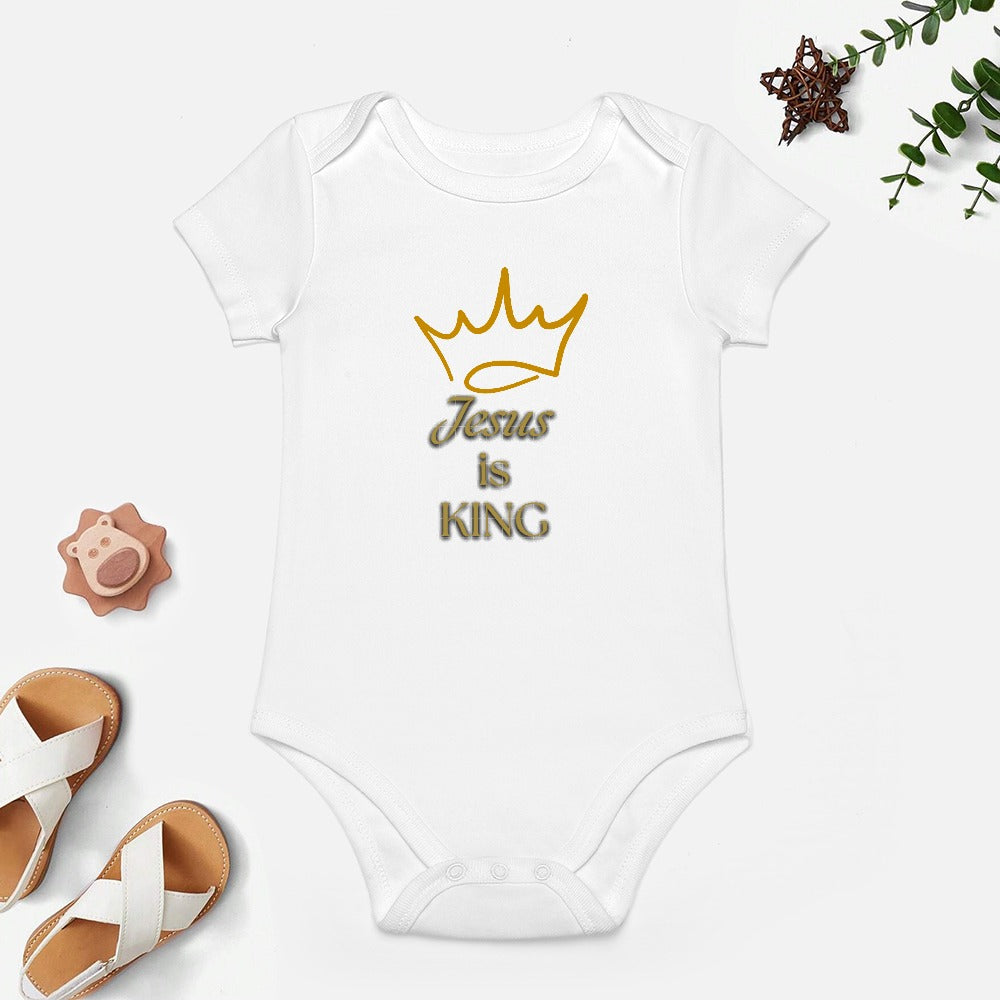 Jesus in King - Short - Sleeve Baby's Bodysuit