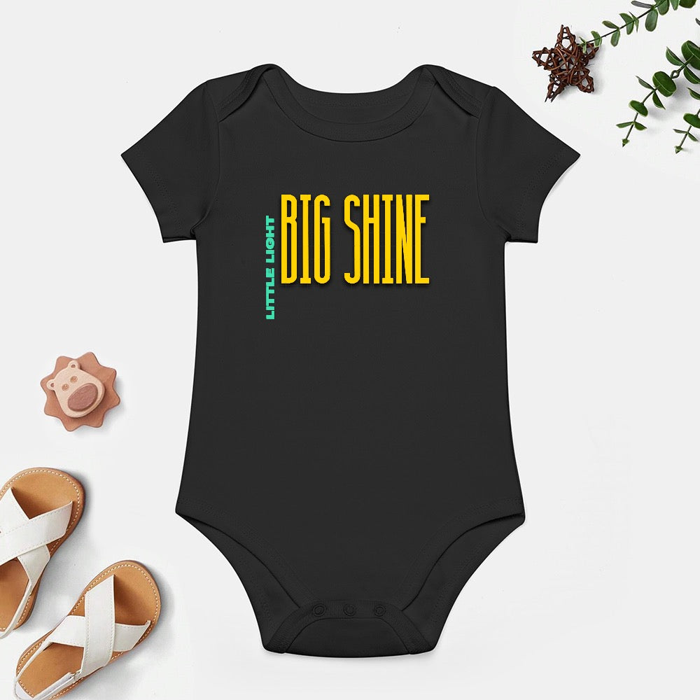 Little light Big Shine - Short -Sleeve Baby's Bodysuit