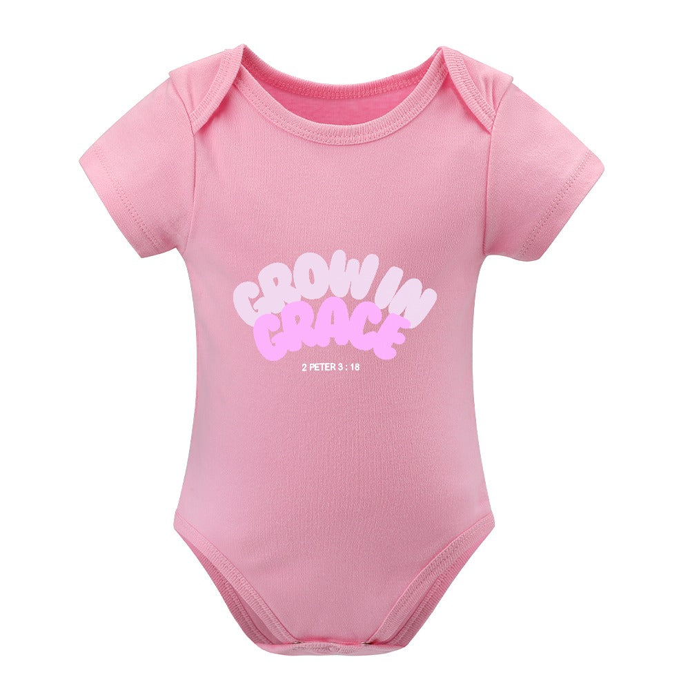 Grow in Grace - Short -Sleeve Baby's Bodysuit