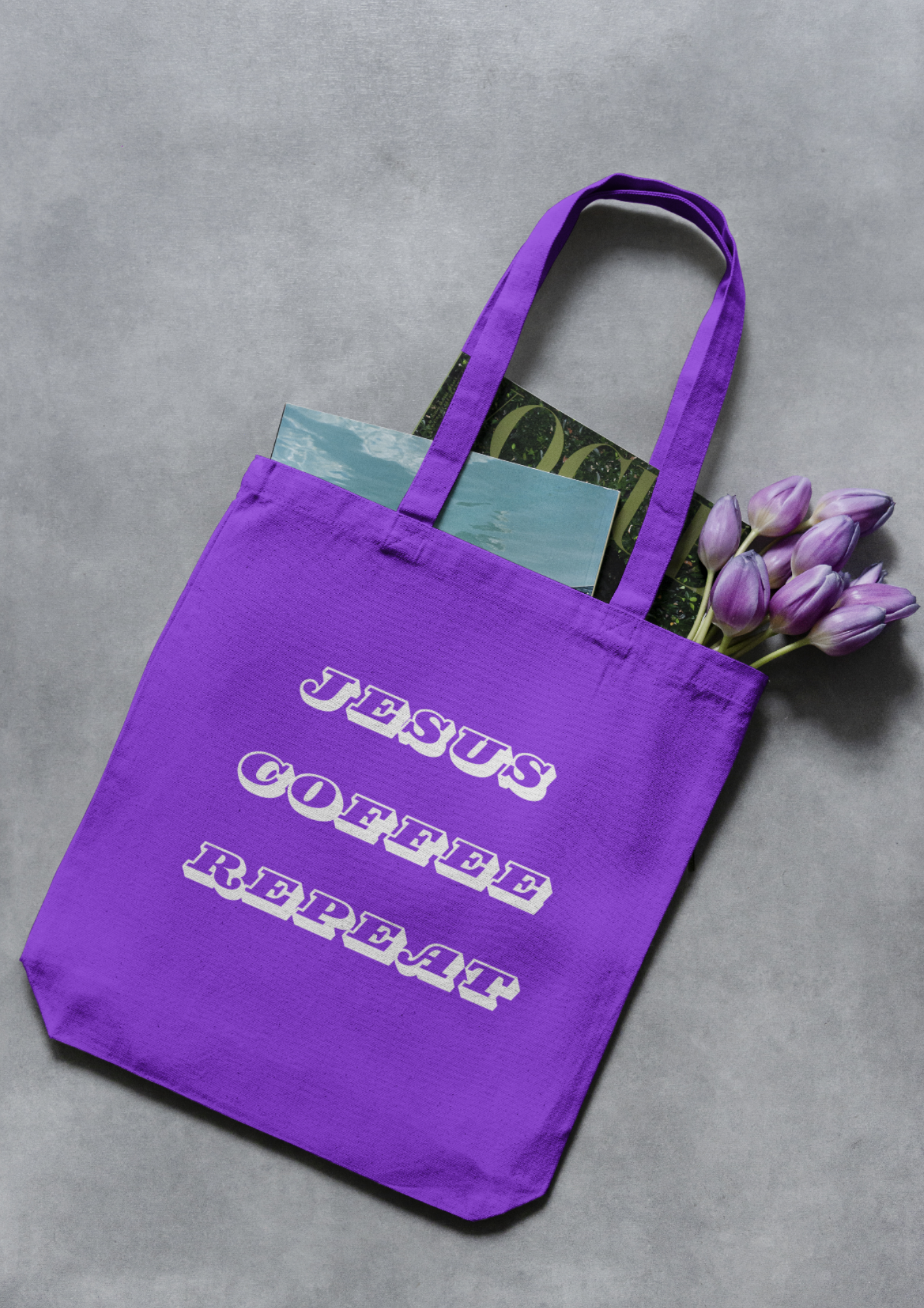 Jesus, Coffee, Repeat - Non-Woven shopper bag