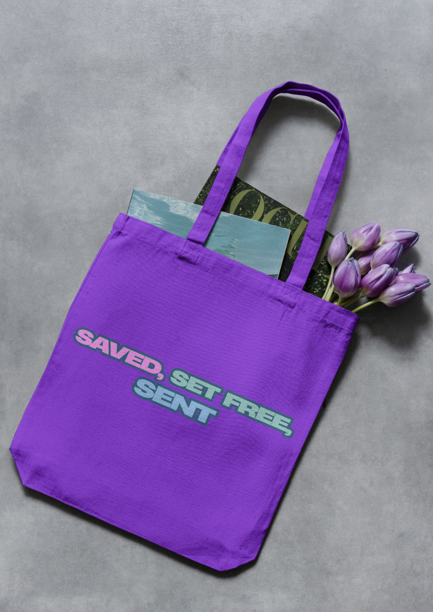 Saved, Set Free, Sent - Non-Woven shopper bag