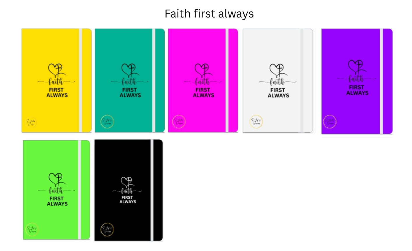 Faith First Always - A5 Notebook 80 pages Double-Sided