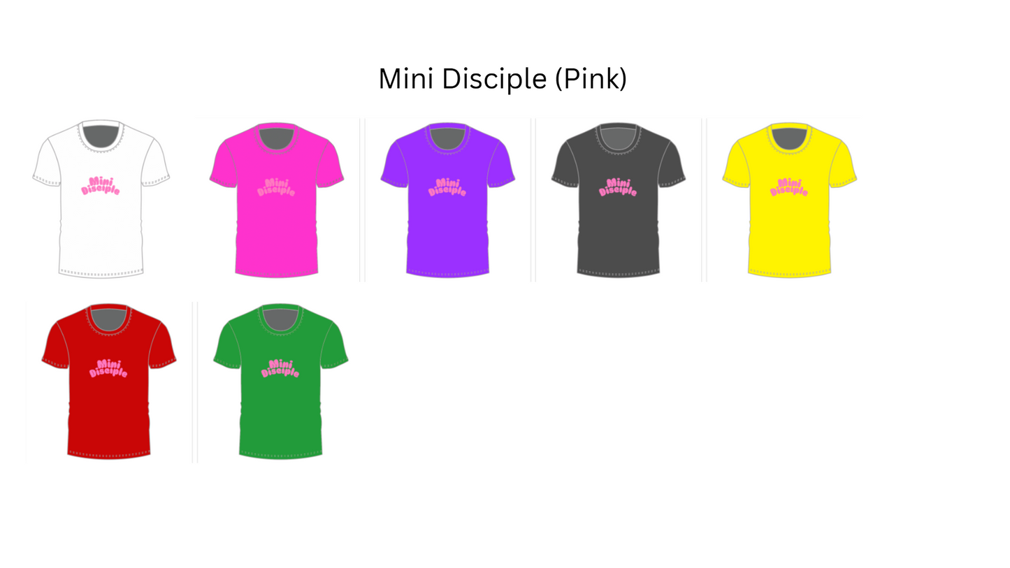 Mini Disciple (Pink) - Toddlers Crew Neck