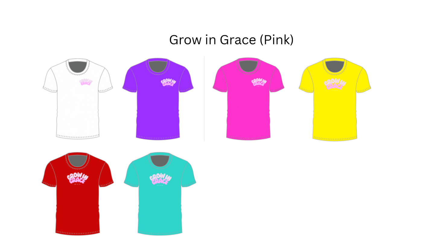 Grow in Grace (Pink)- Children's Crew Neck
