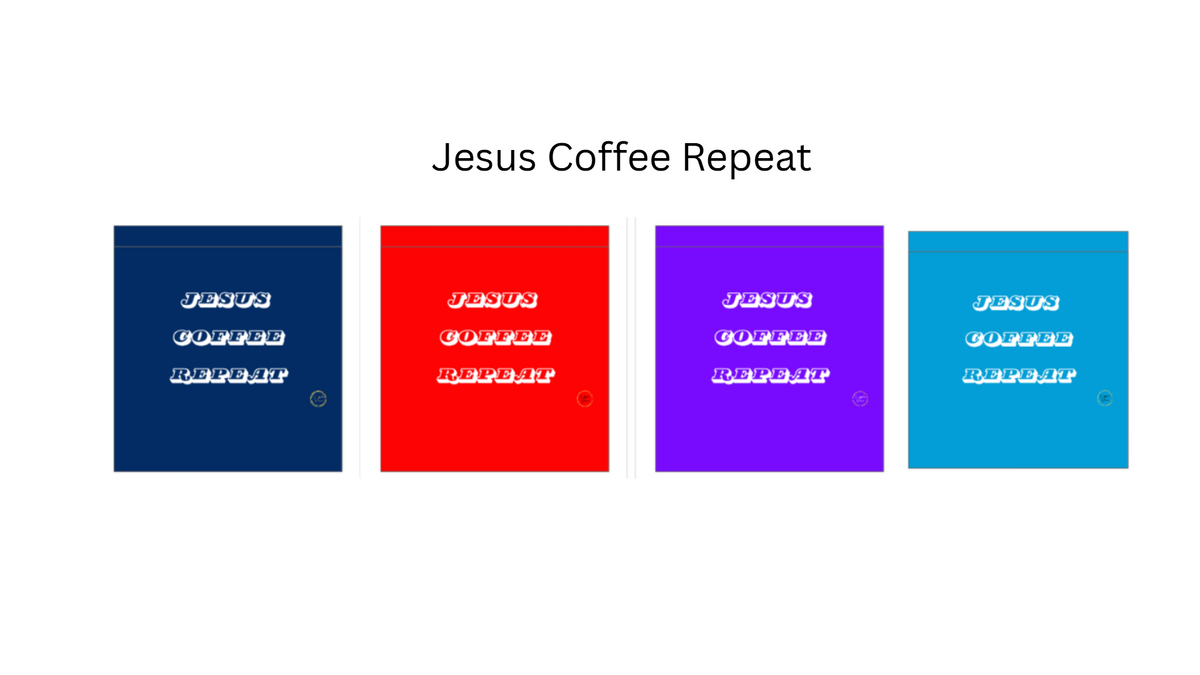 Jesus, Coffee, Repeat - shopper bag