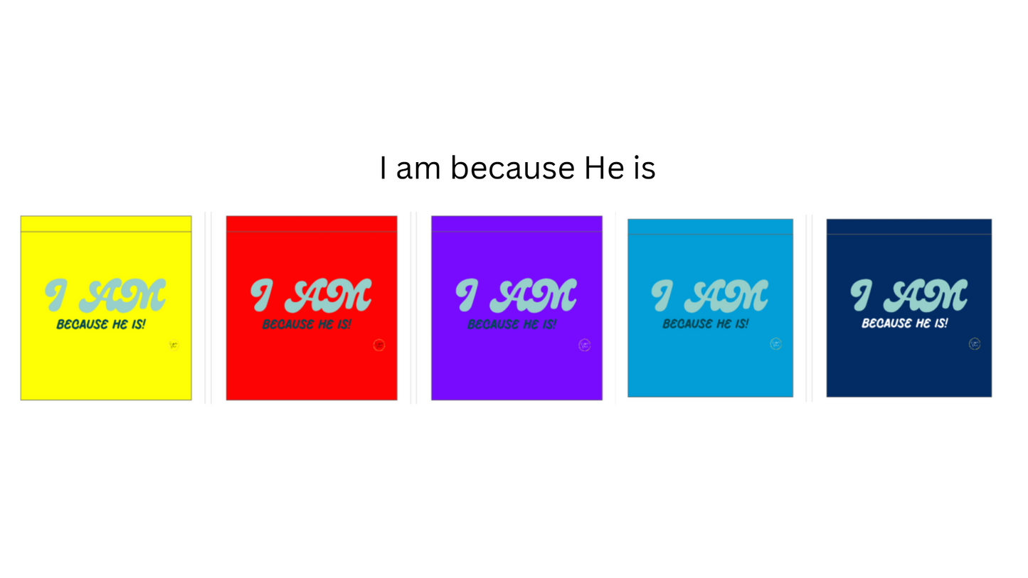 I am, because He is - shopper bag