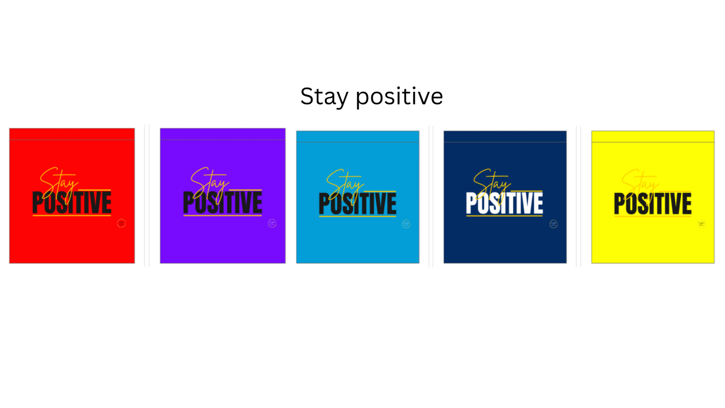 Stay Positive - shopper bag