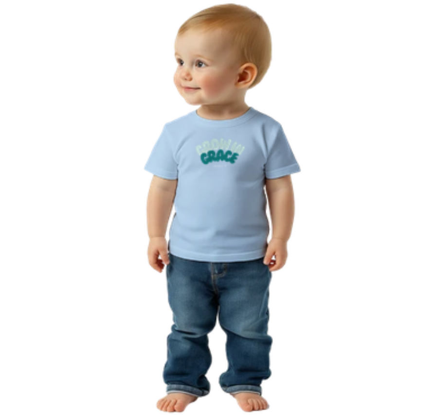 Grow in Grace (Blue/Green) - Toddlers Crew Neck