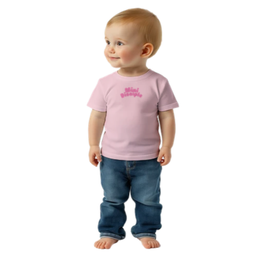 Mini Disciple (Pink) - Toddlers Crew Neck