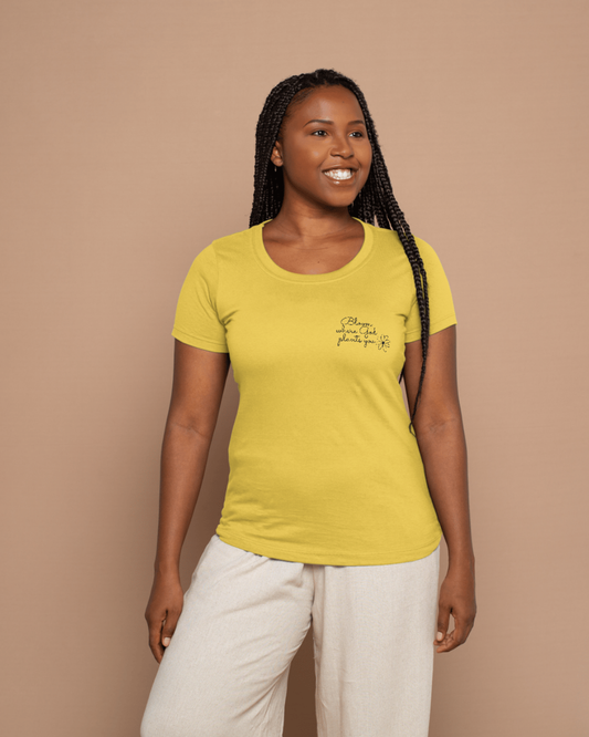 Bloom where God plants you - Crew Neck