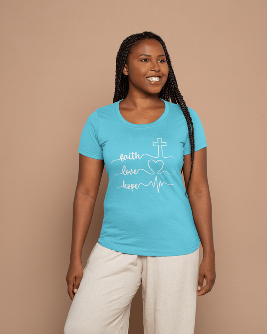Faith, love, hope - Crew Neck