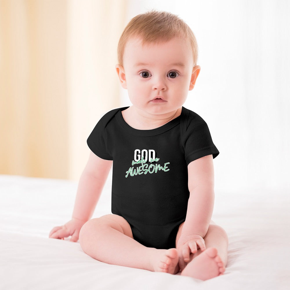 God Made me awesome - Short -Sleeve Baby's Bodysuit