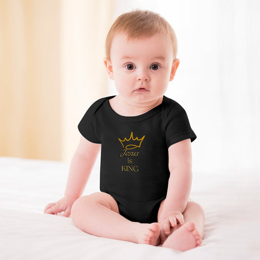 Jesus is King - Short -Sleeve Baby's Bodysuit