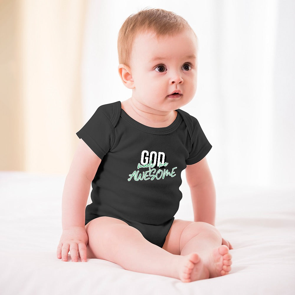 God Made me awesome - Short -Sleeve Baby's Bodysuit